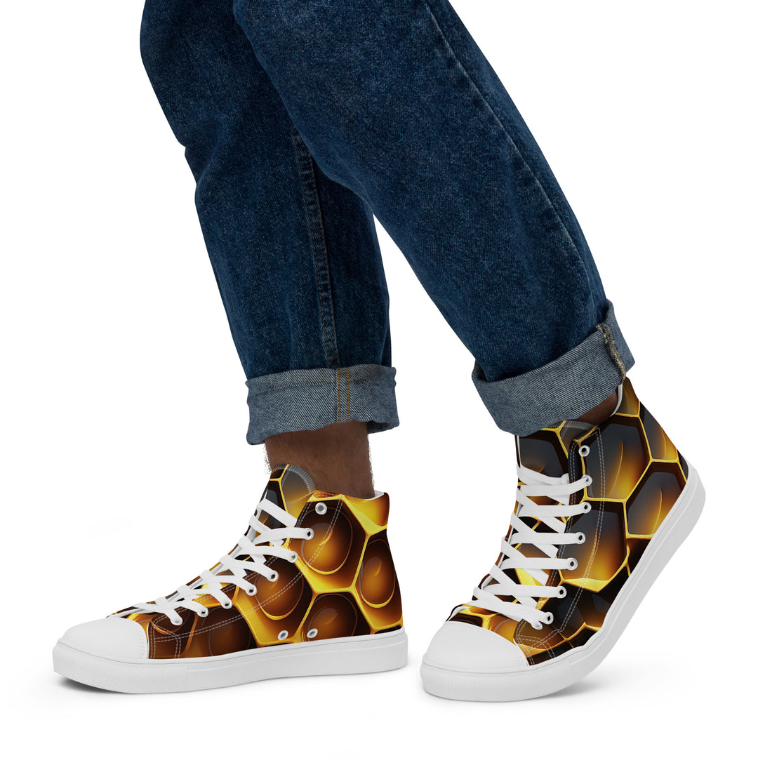 Men’s high top canvas shoes