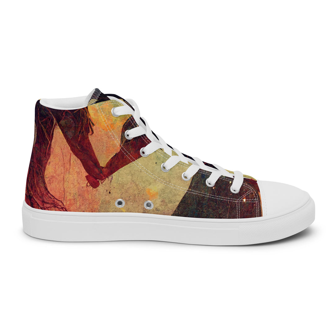 Men’s high top canvas shoes