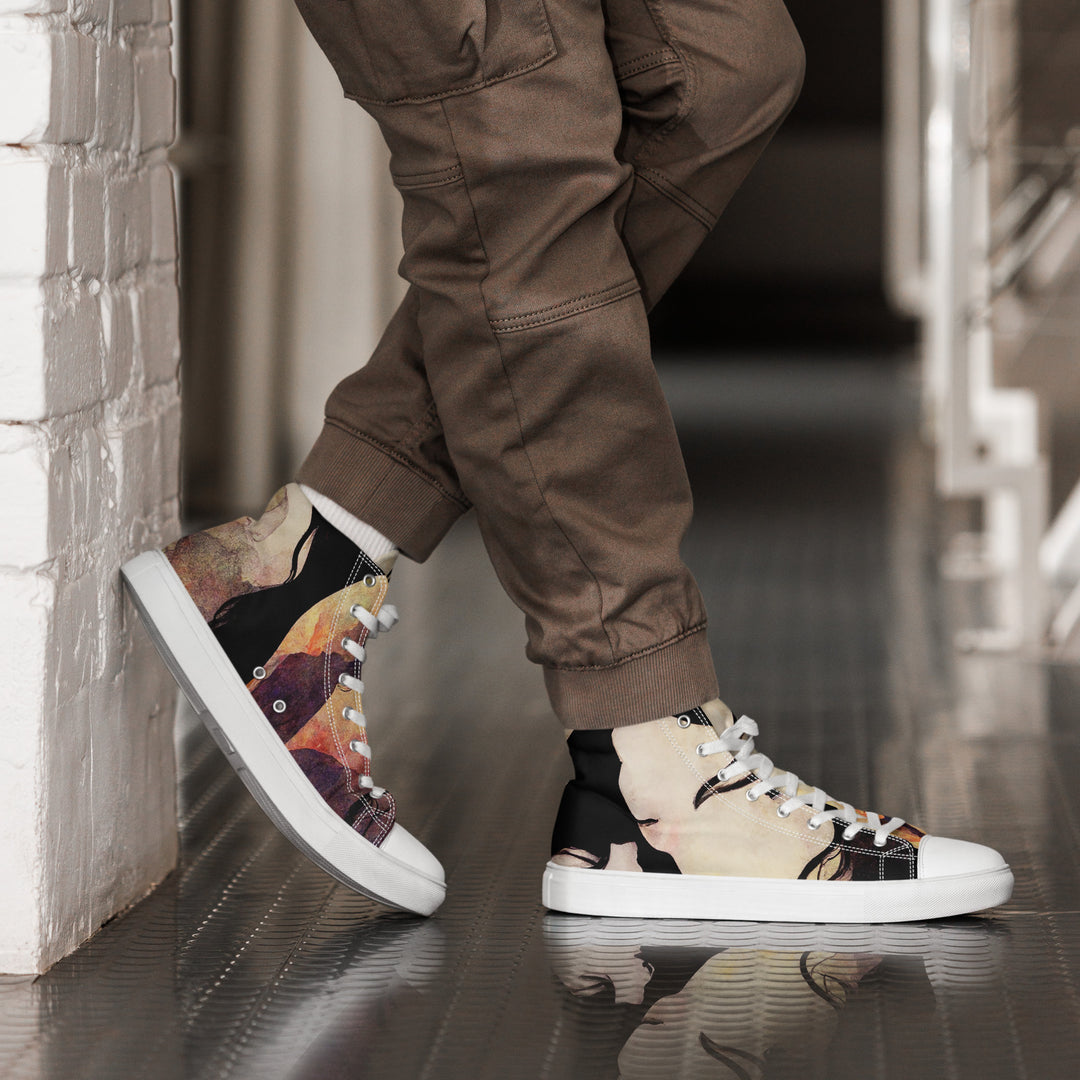 Men’s high top canvas shoes