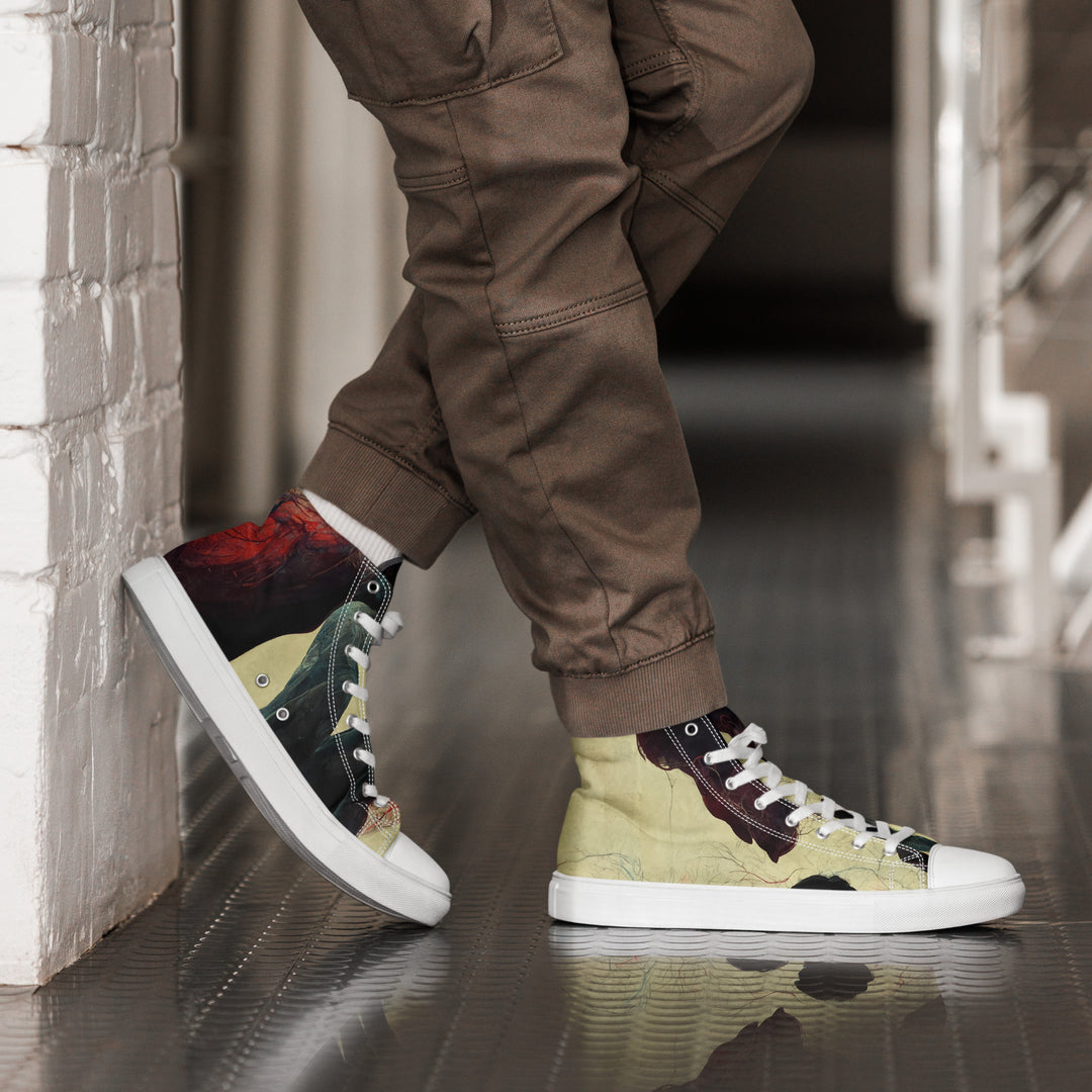 Men’s high top canvas shoes