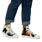 Load image into Gallery viewer, Men’s high top canvas shoes
