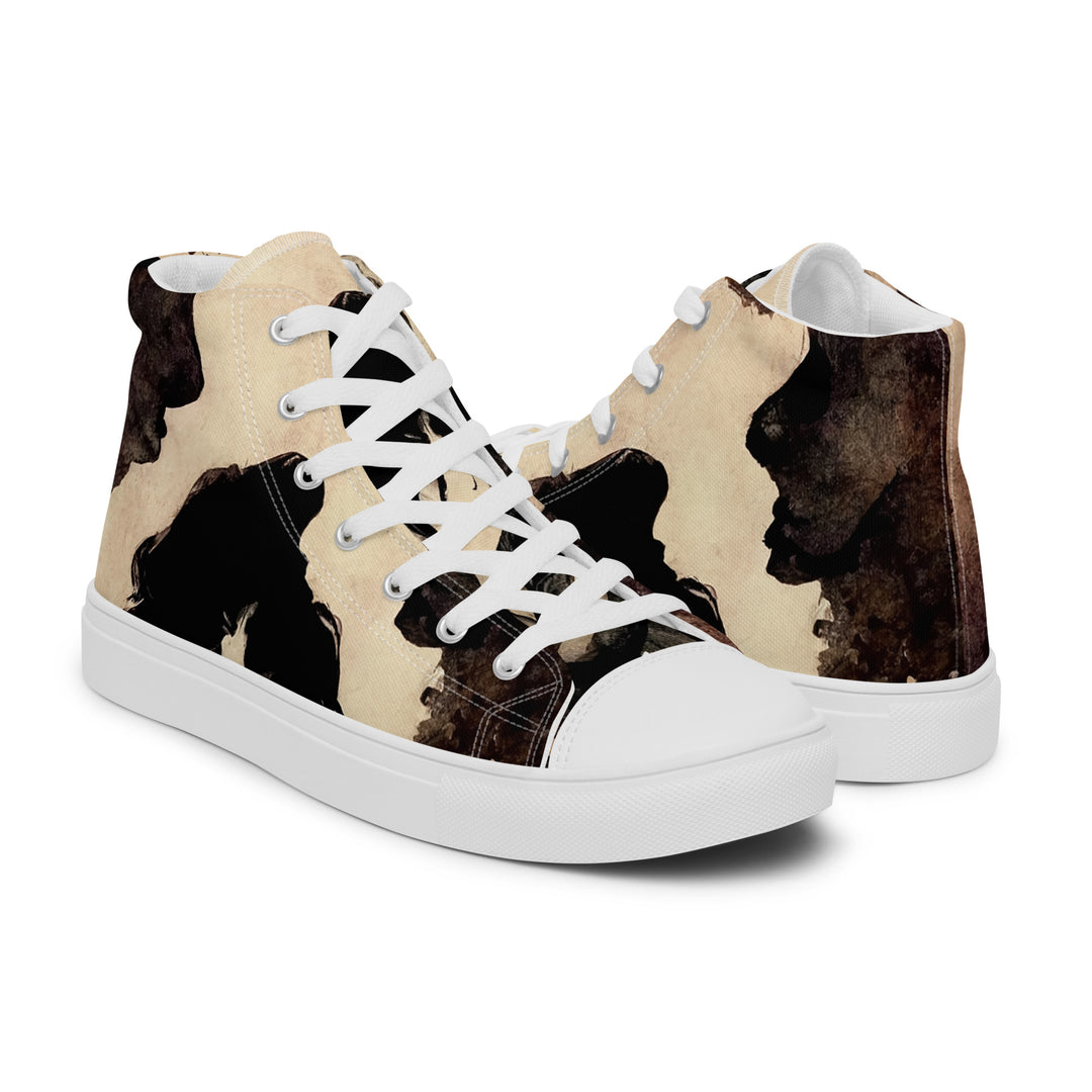 Men’s high top canvas shoes