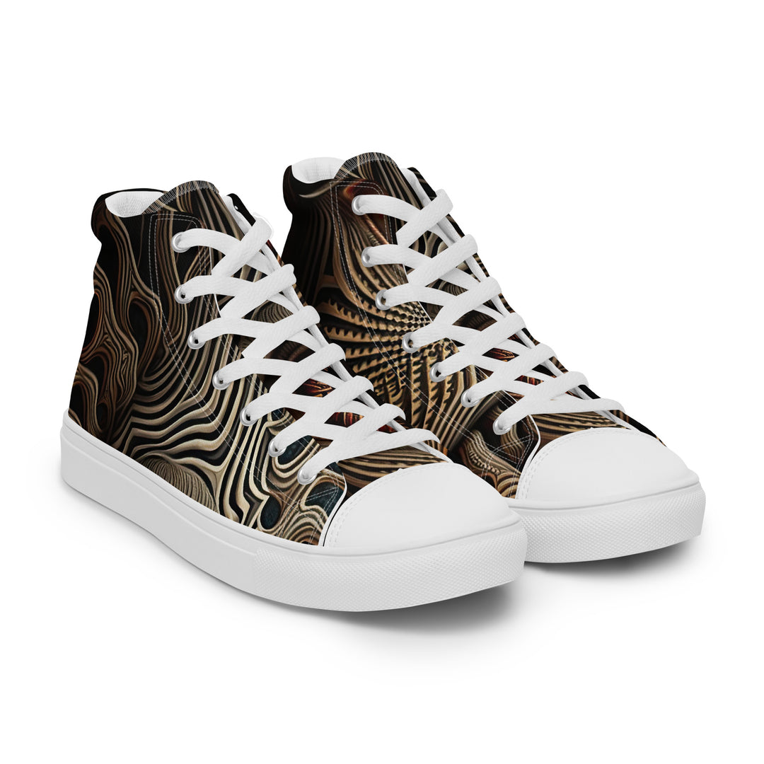 Men’s high top canvas shoes