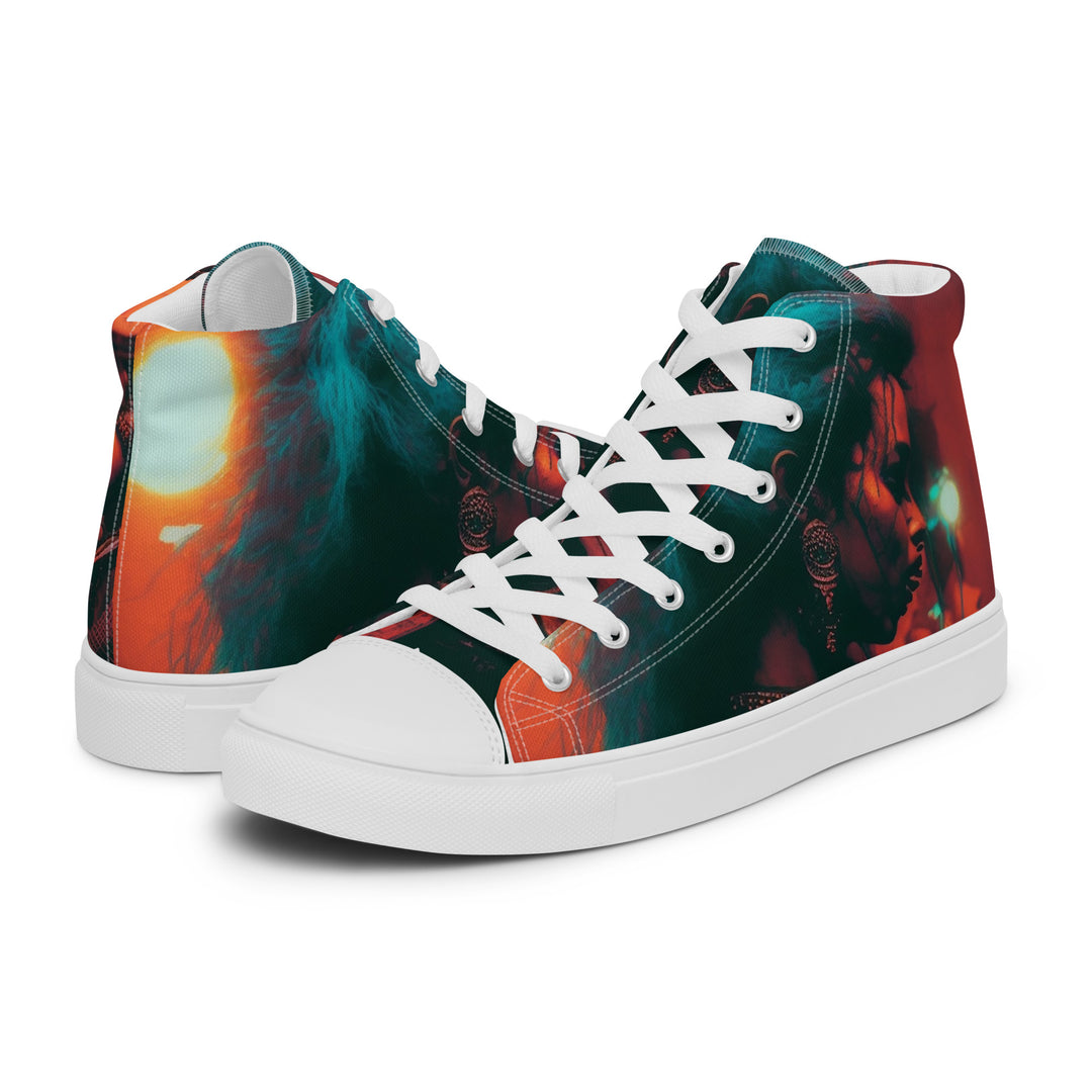 Women’s high top canvas shoes