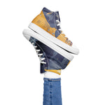 Load image into Gallery viewer, Women’s high top canvas shoes
