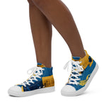 Load image into Gallery viewer, Women’s high top canvas shoes
