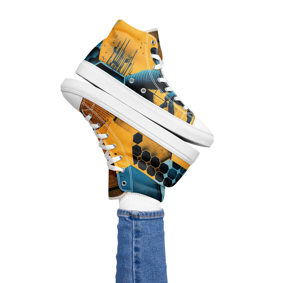 Women’s high top canvas shoes