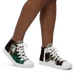 Load image into Gallery viewer, Women’s high top canvas shoes
