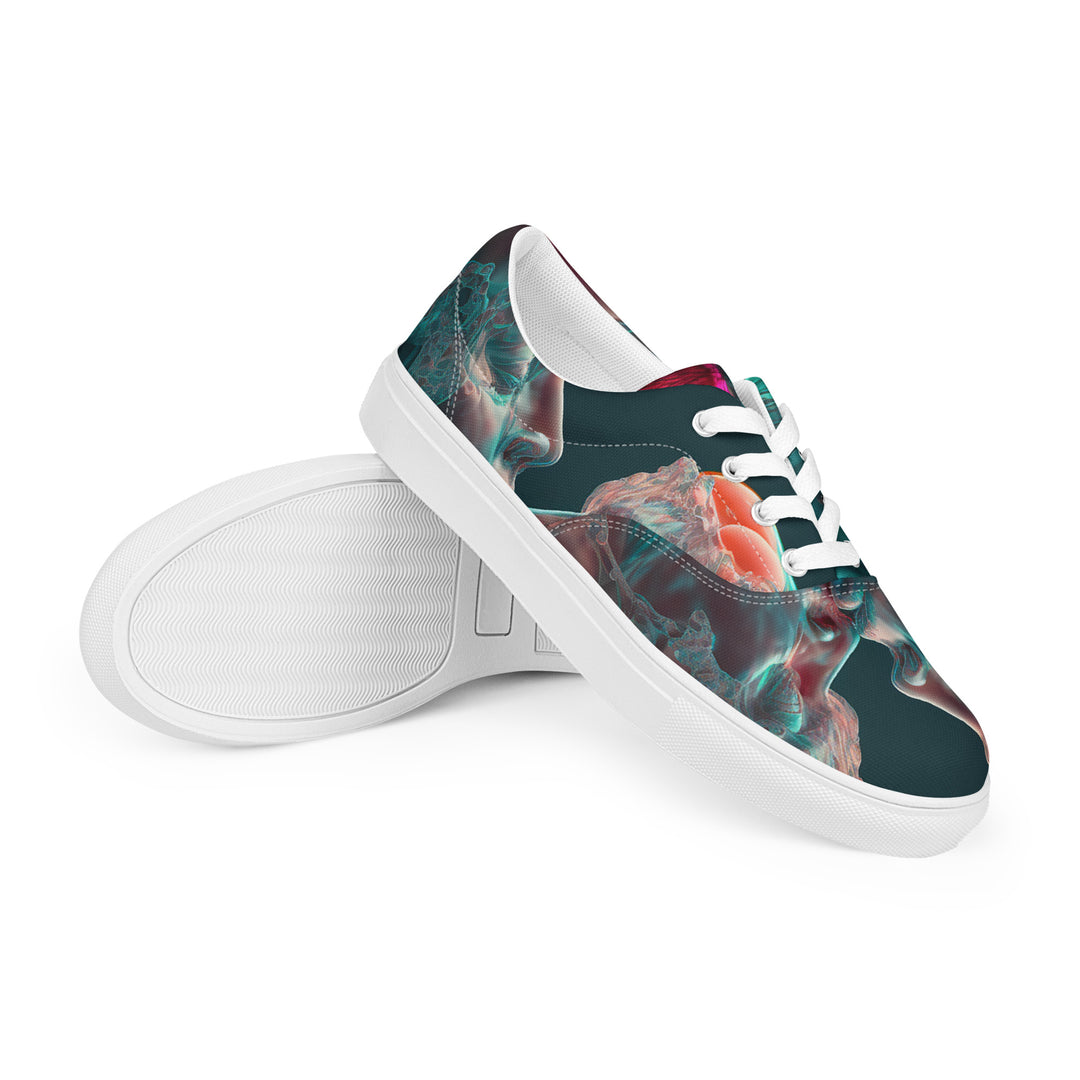 Women’s lace-up canvas shoes