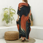 Load image into Gallery viewer, All-Over Print Women&#39;s Imitation Silk V-neck Kaftan Robe
