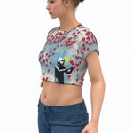 Load image into Gallery viewer, All-Over Print Women&#39;s Raglan Cropped T-shirt
