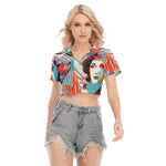 Load image into Gallery viewer, All-Over Print Women&#39;s V-Neck Lapel Blouse
