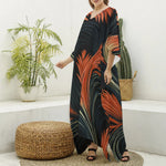 Load image into Gallery viewer, All-Over Print Women&#39;s Imitation Silk V-neck Kaftan Robe
